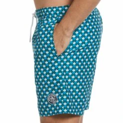 Penguin Original Outlet Store -Penguin Original Outlet Store All Over Fan Print Swim Short Original Penguin 2