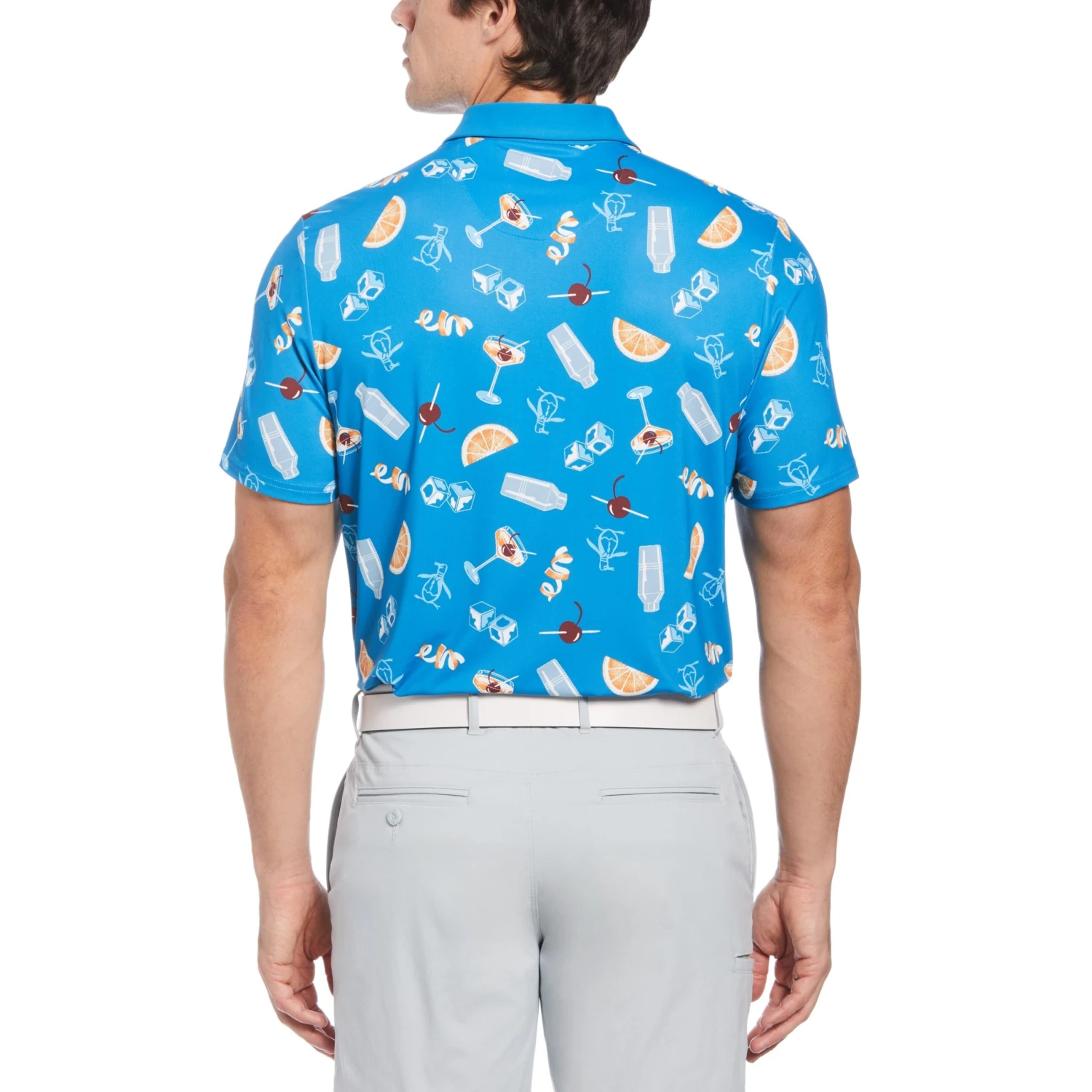 Original Penguin All Over Oversized Cocktail Print Golf Polo 2 Original Penguin All Over Oversized Cocktail Print Golf Polo - Image 2