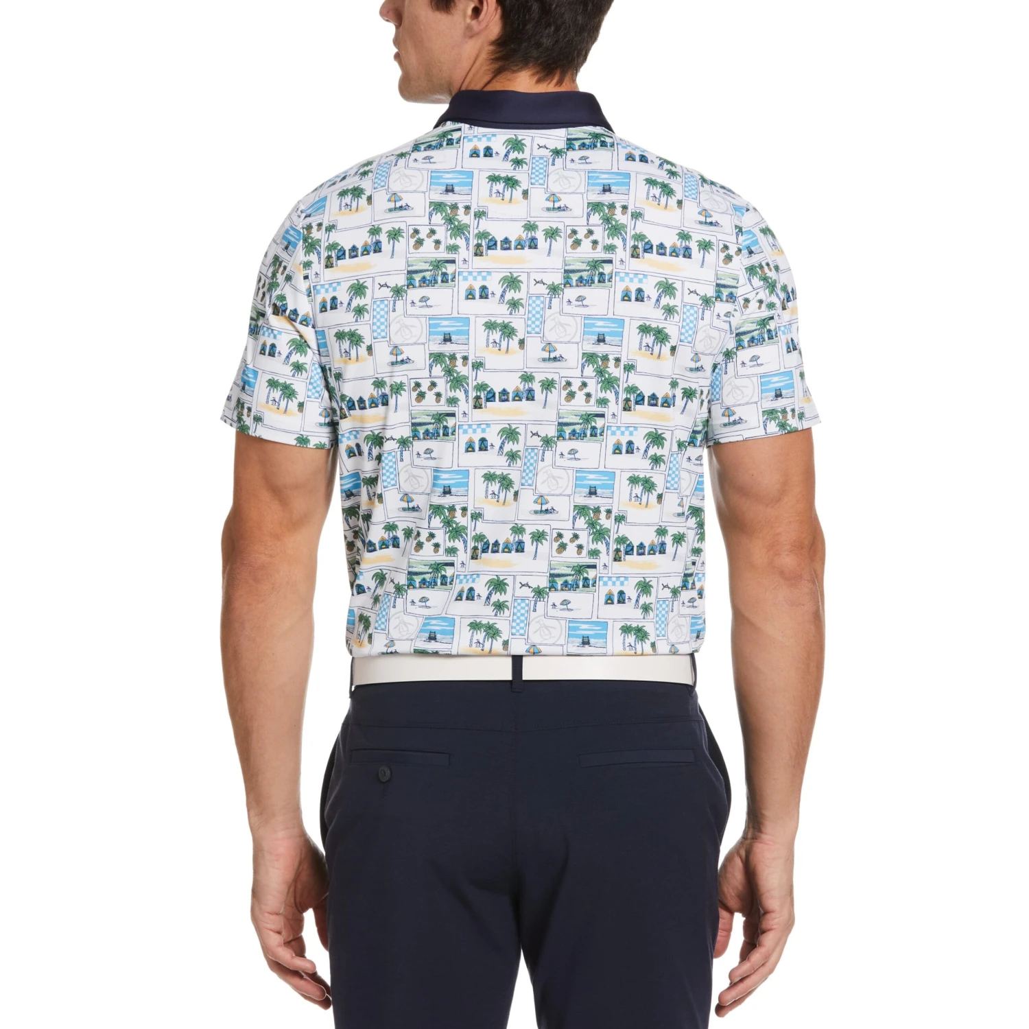Original Penguin Beach Club Print Golf Polo 2 Original Penguin Beach Club Print Golf Polo - Image 2