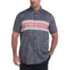 Original Penguin Big & Tall Engineered Chest Stripe Shirt