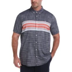 Penguin Original Outlet Store 18 Original Penguin Big & Tall Engineered Chest Stripe Shirt
