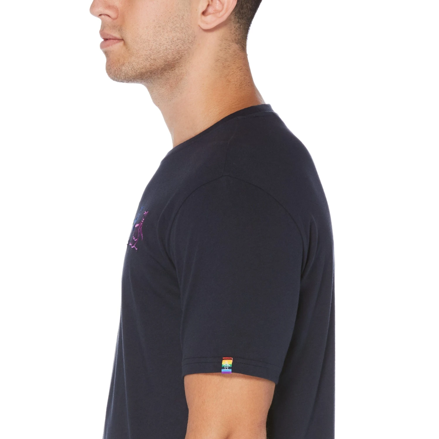 Original Penguin Big & Tall Pride Rainbow Pete Tee 3 Original Penguin Big & Tall Pride Rainbow Pete Tee - Image 3