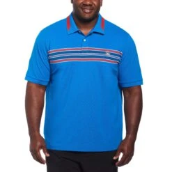Original Penguin Big And Tall Micro Pique Chest Stripe Polo