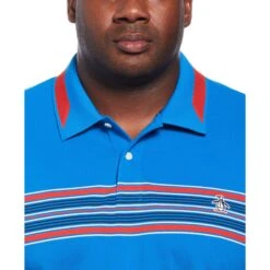 Original Penguin Big And Tall Micro Pique Chest Stripe Polo -Penguin Original Outlet Store Big and Tall Micro Pique Chest Stripe Polo Original Penguin 3