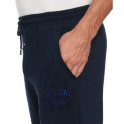 Original Penguin Collegiate Slim Fit Fleece Jogger Pants 5 Original Penguin Collegiate Slim Fit Fleece Jogger Pants -Penguin Original Outlet Store Collegiate Slim Fit Fleece Jogger Pants Original Penguin 3