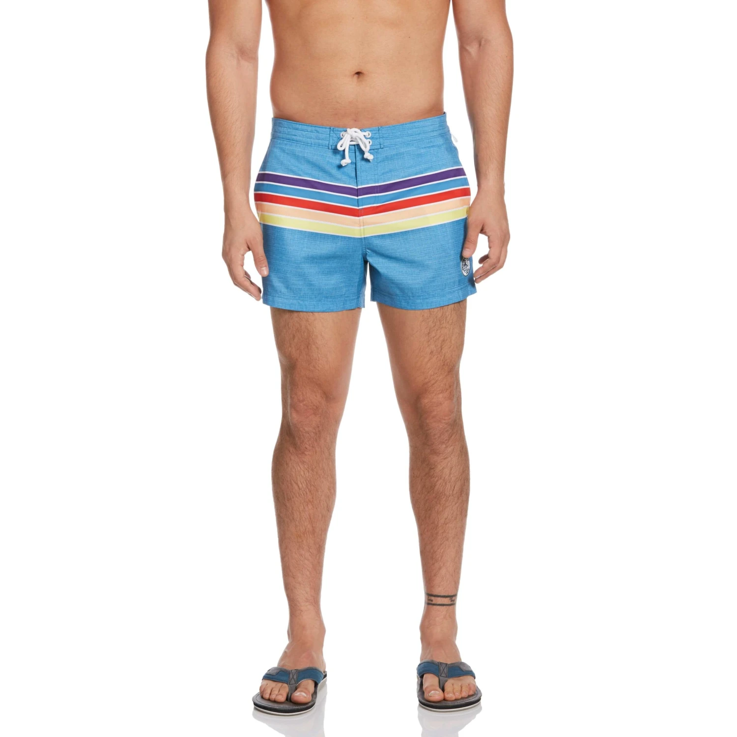 Original Penguin Engineered Stripe Box Swim Short 1 Original Penguin Engineered Stripe Box Swim Short