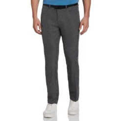 Original Penguin Flat Front Fine Line Print Golf Pant