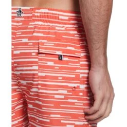 Original Penguin Glitch Print Swim Short 7 Original Penguin Glitch Print Swim Short -Penguin Original Outlet Store Glitch Print Swim Short Original Penguin 4