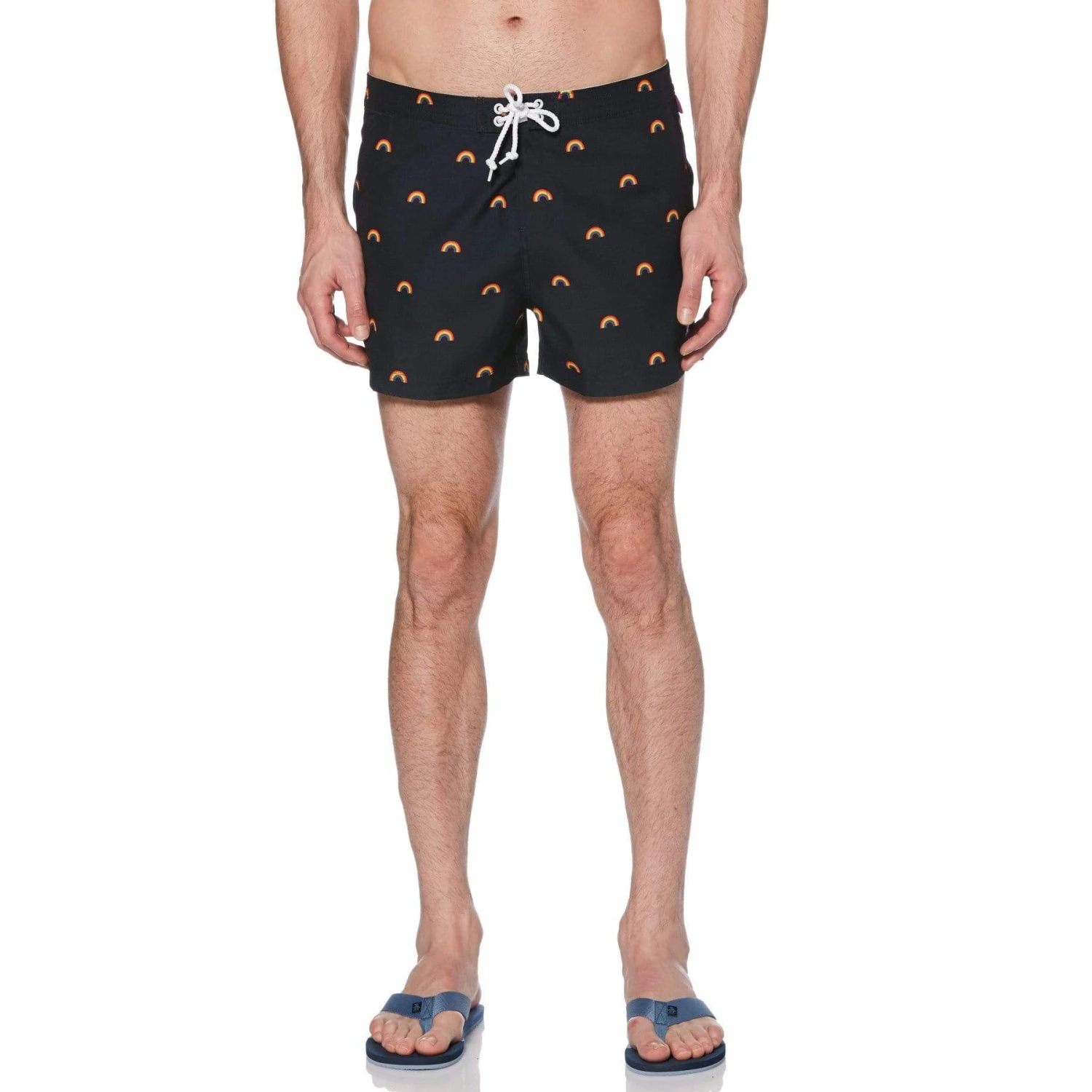 Original Penguin Pride Rainbow Print Swim Short 1 Original Penguin Pride Rainbow Print Swim Short