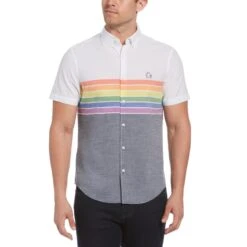 Original Penguin Pride Stripes Shirt -Penguin Original Outlet Store Pride Stripes Shirt Original Penguin 3