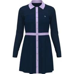 Original Penguin Women's Color Block Shirtdress -Penguin Original Outlet Store Womens Color Block Shirtdress Black Iris Original Penguin 3