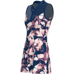 Original Penguin Women's Floral Print Tennis Dress With Mesh Yoke -Penguin Original Outlet Store Womens Floral Print Tennis Dress with Mesh Yoke Original Penguin 3